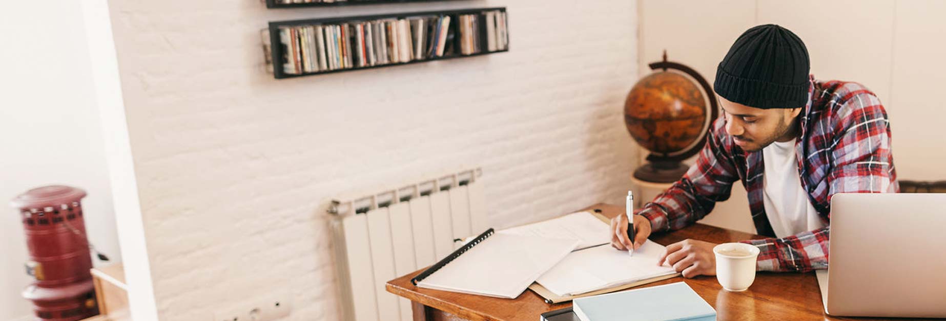 Student at home