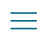 Canvas course navigation icon which has three blue horizontal lines.